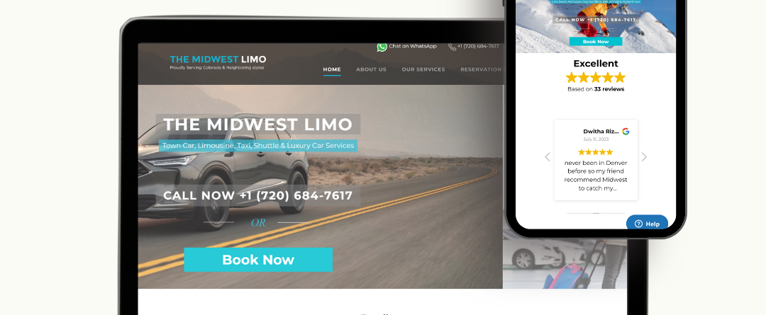 The Midwest Limo - Desktop and Mobile Image